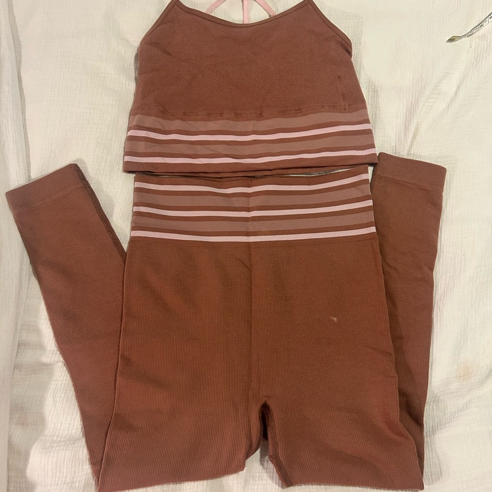 FreePeople set seamless  leggings medium, top large but definitely fits a medium